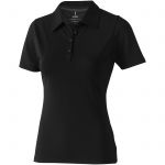 Markham short sleeve women's stretch polo, solid black (3808599)
