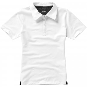 Markham short sleeve women's stretch polo, White (Polo shirt, 90-100% cotton)