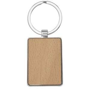 Mauro beech wood rectangular keychain, Wood (Keychains)