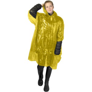 Mayan recycled plastic disposable rain poncho with storage p (Raincoats)