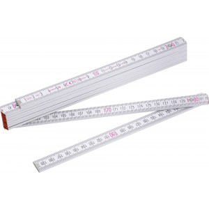 Folding ruler Stabila Pro, white (Measure instruments)