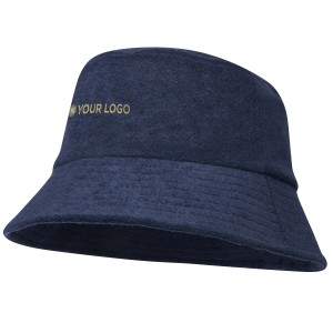 Melo GRS recycled terry sun hat, Navy (Hats)
