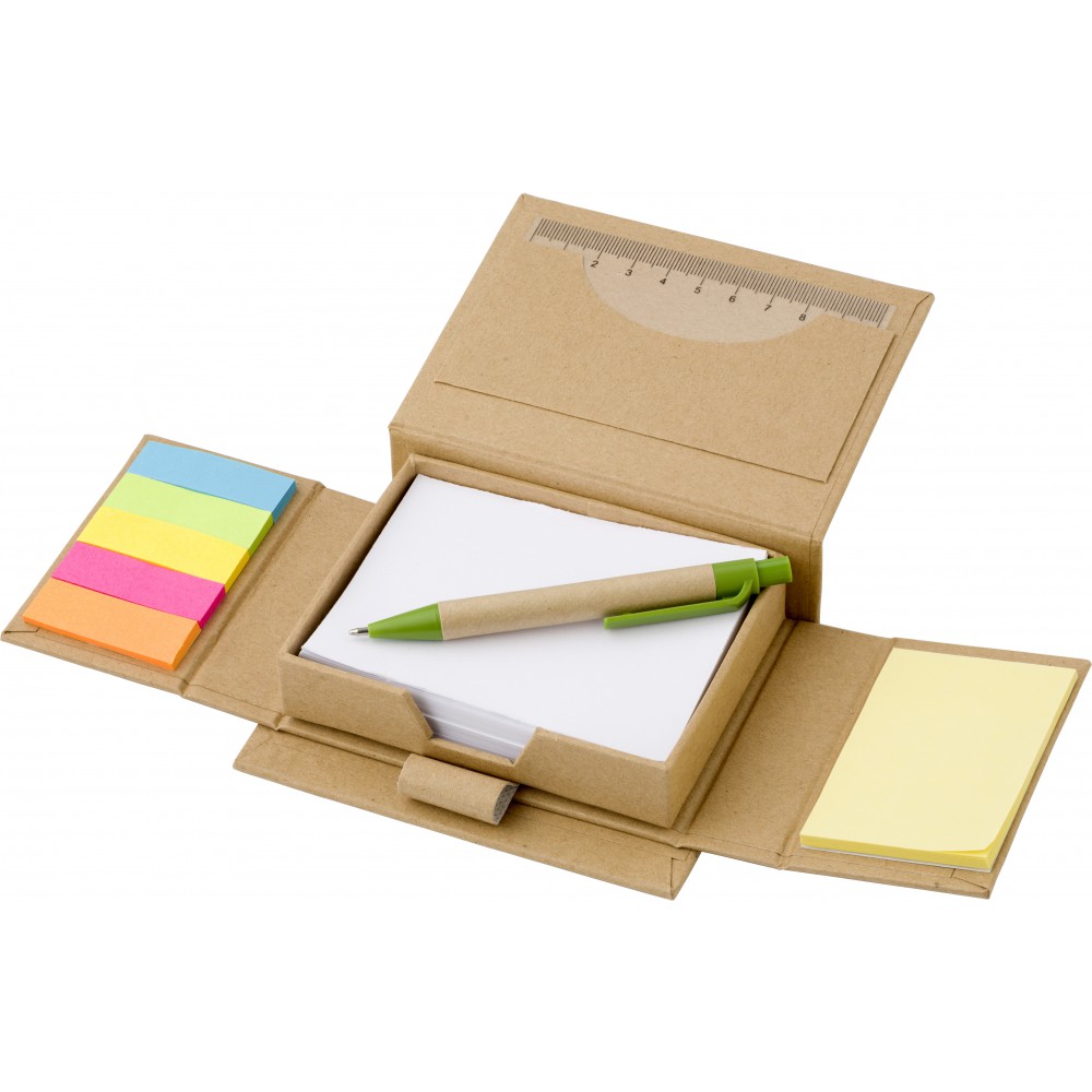 Memo holder, light green (Sticky notes) Reklámajándék.hu Ltd.