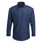 MEN?S JEANS STITCH DENIM SHIRT, Indigo Denim (PR222ID)