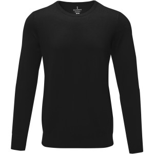 Merrit men's crewneck pullover, Solid black (Pullovers)