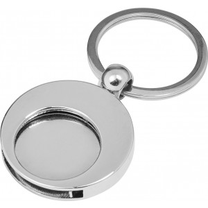 Metal 2-in-1 key holder Christie, silver (Keychains)