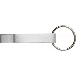 Metal 2-in-1 key holder Felix, silver (Keychains)