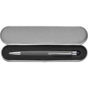 Aluminium ballpen Thea, grey (Metallic pen)