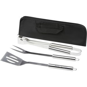 Barcabo BBQ 3-piece set, Silver (Picnic, camping, grill)