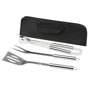Barcabo BBQ 3-piece set, Silver (Picnic, camping, grill)