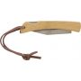 Stainless steel and bamboo foldable knife Beckett, brown