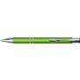 Metal rubberized ballpen, light green