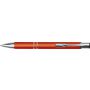 Metal rubberized ballpen, orange