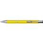 Metal rubberized ballpen, yellow