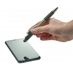 ABS pen with multiple functions, gun metal (Metallic pen)