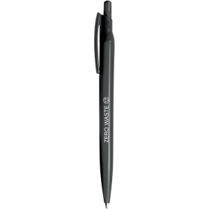 Alessio recycled PET ballpoint pen, Solid black (Metallic pen)