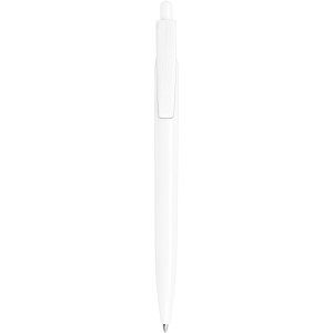 Alessio recycled PET ballpoint pen, White (Metallic pen)