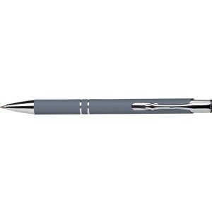 Aluminium ballpen Albacete, grey (Metallic pen)