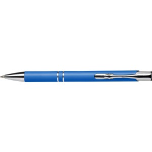 Aluminium ballpen Albacete, light blue (Metallic pen)