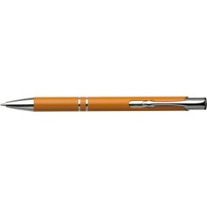 Aluminium ballpen Albacete, orange (Metallic pen)