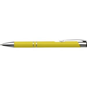Aluminium ballpen Albacete, yellow (Metallic pen)