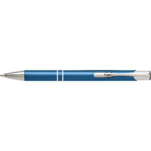 Aluminium ballpen Delia, blue (Metallic pen)