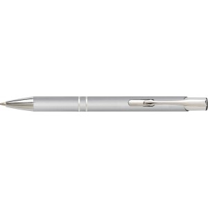 Aluminium ballpen Delia, silver (Metallic pen)