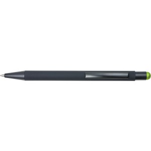 Aluminium ballpen Formentera, lime (Multi-colored, multi-functional pen)
