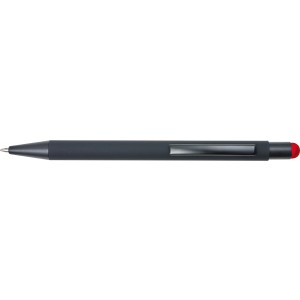 Aluminium ballpen Formentera, red (Multi-colored, multi-functional pen)