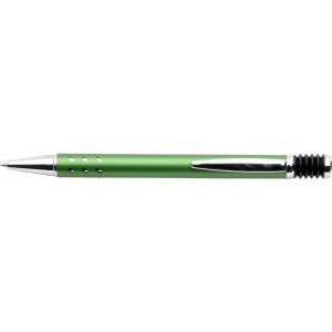 Aluminium ballpen, green (Metallic pen)