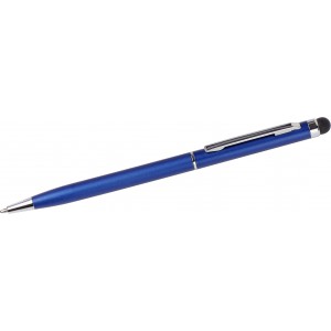 Aluminium ballpen Irina, cobalt blue (Metallic pen)