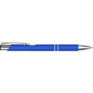 Aluminium ballpen Yvette, cobalt blue (Metallic pen)