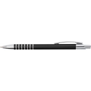 Aluminum ballpen., black (Metallic pen)
