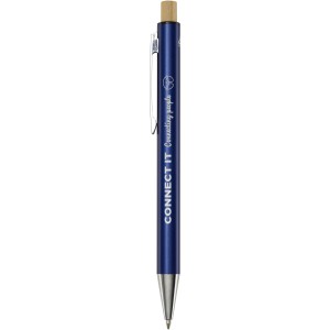 Cyrus recycled aluminium ballpoint pen, Navy (Metallic pen)