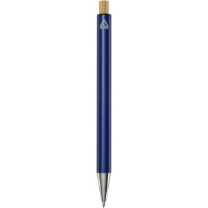 Cyrus recycled aluminium ballpoint pen, Navy (Metallic pen)