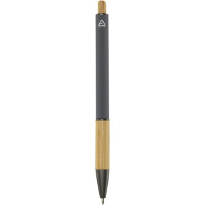 Darius recycled aluminium ballpoint pen, Grey (Metallic pen)