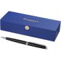 Hmisph?re elegant and lacquered ballpoint pen, solid black,Silver