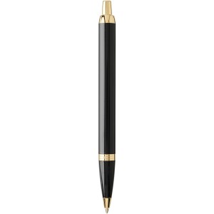 IM ballpoint pen, solid black,Gold (Metallic pen)