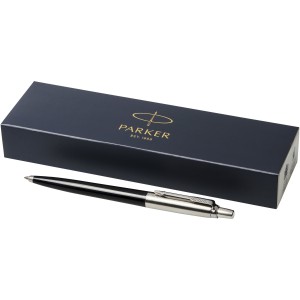 Jotter ballpoint pen, solid black,Silver (Metallic pen)