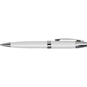 Metal ballpen Mark, white (Metallic pen)