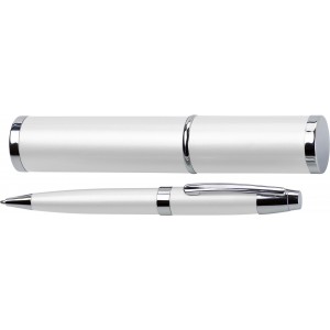 Metal ballpen Mark, white (Metallic pen)