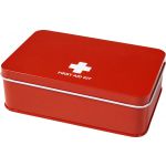 Metal tin first aid kit Hassim, red