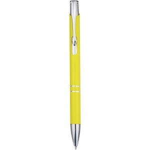 Moneta aluminium click ballpoint pen, Yellow (Metallic pen)