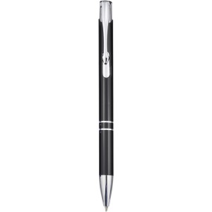 Moneta aluminum click ballpoint pen, black (Metallic pen)