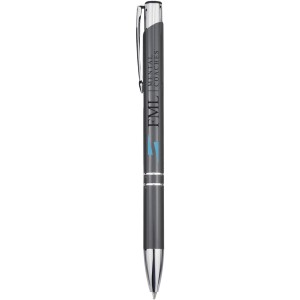 Moneta aluminum click ballpoint pen, grey (Metallic pen)
