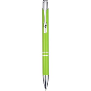 Moneta aluminum click ballpoint pen, lime (Metallic pen)