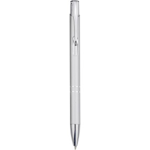 Moneta aluminum click ballpoint pen, silver (Metallic pen)