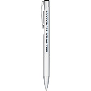 Moneta anodized aluminium click ballpoint pen- Black Ink, Gr (Metallic pen)