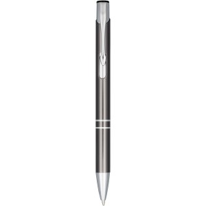 Moneta anodized aluminium click ballpoint pen, Grey (Metallic pen)