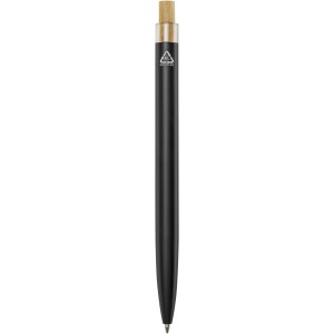 Nooshin recycled aluminium ballpoint pen, Solid black (Metallic pen)